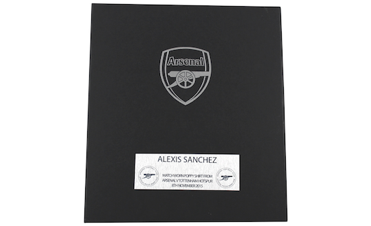 Original matchworn poppy jersey by Alexis Sanchez - certificate of authenticity