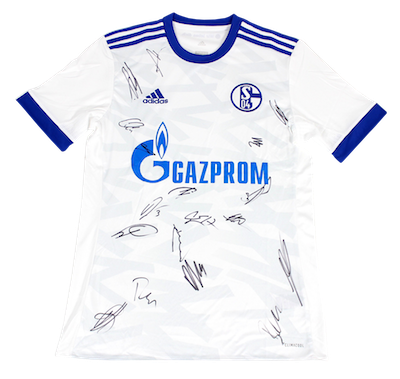 FC Schalke 04 away jersey signed by the whole team